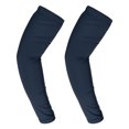 thumbnail image 1 of Unique Bargains 1 Pair Reduce Joint Pain Arm Elbow Compression Sleeve L Size Dark Blue, 1 of 7