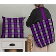 thumbnail image 5 of Soimoi Purple Rayon Fabric Plaid Check Fabric Prints By Yard 42 Inch Wide, 5 of 5