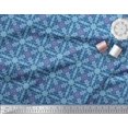 thumbnail image 3 of Soimoi Purple Rayon Fabric Tiles Moroccan Print Fabric by Yard 56 Inch Wide, 3 of 3