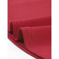 thumbnail image 5 of Unique Bargains Jupe à Bretelles pour Femme, Décor de Boutons, Ourlet Évasé, Robe au-Dessus du Genou, Rouge Foncé, TG, 5 of 5