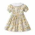 thumbnail image 2 of Birdeem Robe à Bretelles d'Été à Imprimé Floral pour Tout-Petite Fille avec Chapeau et Épingle à Cheveux, 2 of 9