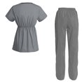 thumbnail image 2 of Women's Scrubs Set Scrub Top and Pants Scrubs Set, 2 of 3