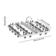 thumbnail image 3 of Yhmxh Bathroom Organizer Bathroom Storage Hanging Clothes Rack Clothes Rack Laundry Clothes Rack Clothes Rack Clothes Rack with Foldable Hanging Points 24 Clip Household Socks Underwear Underwear, 3 of 7