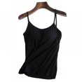 thumbnail image 2 of Womens Camisole with Built in Bra Adjustable Strap Camis Spaghetti Strap Tank Tops, 2 of 8