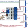 thumbnail image 3 of Baohd 4 Channels Type-C 3.7V Battery Charging Module Replacement Reverse Protection Batteries Charger Circuit Board Upgrade with Terminal, 3 of 6