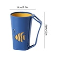 thumbnail image 4 of Sentmoon Mouthwash Cups 1 Toothbrush Cup Holders Shower Water Cup Toothbrush Cup with Handle Mouthwash Cup Toothpaste Travel Toothbrush Practical Storage Cup Plastic Cup Couple Home, 4 of 7