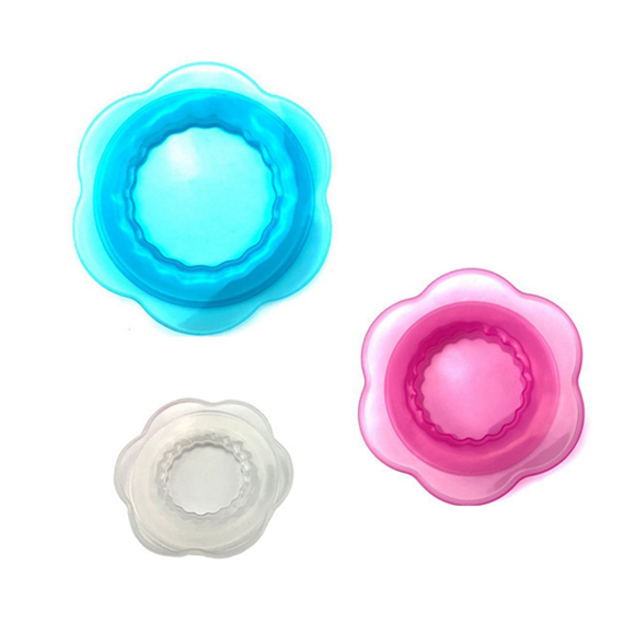 Reusable Silicone Food Storage Cover, Multi-Color Stretch Sealing Cover, 3-Piece Set of All Sizes are Suitable.,3 * Silicone cup lid