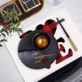 thumbnail image 4 of Danhjin Napperon Napperon Napperons de la Saint-Valentin Napperons Isolants Tapis de Tasse Tapis en Lin Tapis de Table Imprimés Napperons, 4 of 5