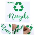 thumbnail image 2 of Recycle Trash Sticker Logo Sign Decal Self Adhesive Trash Decal, 2 of 9