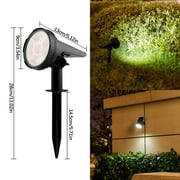 TopLLC Solar Courtyard Lights Outdoor Waterproof Spotlights Lights Floor Mounted Garden Lights Tree Lights Solar spotlight
