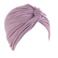 thumbnail image 2 of Women Turbans Knot Pre Tied Bonnet Cap Headwraps Hats, 2 of 4