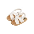 thumbnail image 2 of Gupgi Breathable Summer Baby Girls Sandals, Solid Color Soft Sole Shoes, 2 of 8