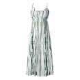 thumbnail image 3 of HKEJIAOI Robes de Cocktail Offres Liquidation Cadeau de la Saint-Valentin Femmes Teinture sur Nœuds Plage Chandail Maxi Boho Robe d'Été Dames Ample Longue Robe Nuisette Vert, 3 of 5