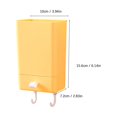 thumbnail image 2 of 1PC Spoon And Lid Rest Wall Mounted Storage Box With Hook Mobile Phone Holder Mobile Phone Charging Station Remote Control Storage Box Self Adhesive Double Sided Tape Fixed Position Black, 2 of 8