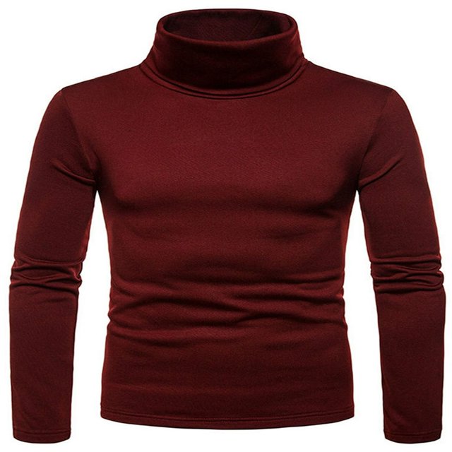 Pull Col Roulé Chaud pour Hommes Pull Tricoté