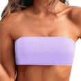 thumbnail image 2 of Tube Tops Wardrobe Bandeau Swim Top for Women Removable Shoulder Strap Strapless Bikini Top with Versatile, 2 of 7