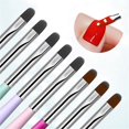 thumbnail image 4 of Nail Diy Tool Brush Multicolor Gradient Round Head Dyeing Pen Gel Nail Brush Gel Brush Nail Art Tips Brush Nail Painting Brush Pen Set For Home And Salon Use, 4 of 6