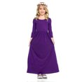 thumbnail image 2 of 2025 Robes à Manches Longues pour Tout-Petits Taille 1-12 Col Rond Robe Ample Unie Sans Manches Décontractée Tenue Quotidienne Longue Robe de Pâques Taille 6 Maxi Princesse, 2 of 5