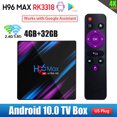 thumbnail image 1 of H96 Max RK3318 Smart TV BOX Android 10.0 4K 4+32GB 2.4G/5.8G WiFi BT4.0 HDR10 H.265, 1 of 1