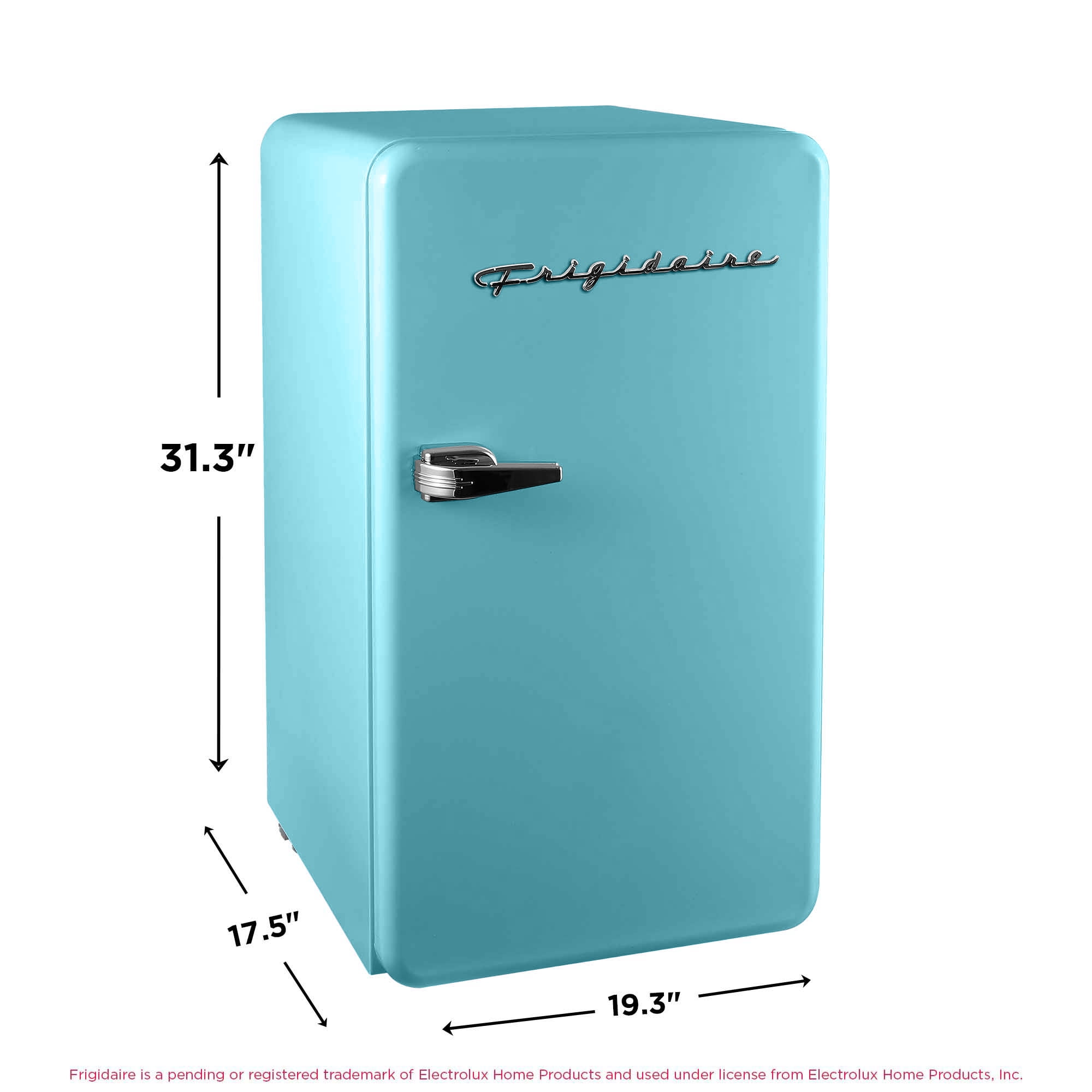 Réfrigérateur compact rétro Frigidaire de 3,2 pi³ – Mini-réfrigérateur avec congélateur pour appartement, dortoir, bureau ou chambre – Bleu