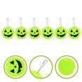 thumbnail image 4 of Shisuyan Halloween Decorations Pumpkin Pendant Yellow 6Set 2.6X2.6In, 4 of 9