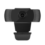 FlyFlise Webcam 1080P USB Caméra Web PC Caméra avec Microphone pour l'enseignement en ligne live Streaming Business Meeting Plug and Play for PC, Ordinateur de bureau ou ordinateur portable