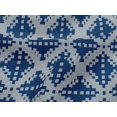 thumbnail image 4 of oneOone Viscose Jersey Fabric Check Kasuri Printed Fabric 1 Yard 60 Inch Wide, 4 of 5