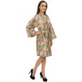 thumbnail image 3 of Bimba Robe de Chambre Florale pour Femmes Kimono de Mariée et Demoiselle d'Honneur - 30, 3 of 6