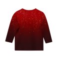 thumbnail image 4 of Posijego Garçons Filles T-Shirt à Manches 3/4 Imprimé Col Rond T-Shirts d'Été Hauts Décontractés pour Enfants, 4 of 4