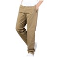 thumbnail image 1 of EGNMCR Pantalon Léger pour Homme, Pantalon Cargo Homme, Pantalon en Lin Homme Homme Multi-Poches avec Cordon de Serrage Intégré Taille Ajustée Pantalon Grande Taille Pantalon Cargo Pantalon Homme Pantalon en Polyester, 1 of 2