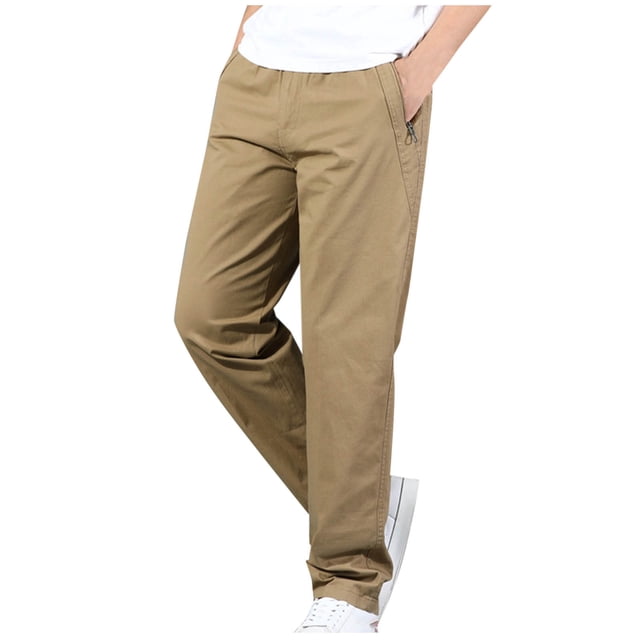 EGNMCR Pantalon Léger pour Homme, Pantalon Cargo Homme, Pantalon en Lin Homme Homme Multi-Poches avec Cordon de Serrage Intégré Taille Ajustée Pantalon Grande Taille Pantalon Cargo Pantalon Homme Pantalon en Polyester
