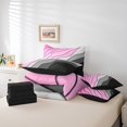 thumbnail image 4 of YST Ombre Gradient Geometric Stripe 7-Piece Bed in a Bag Bedding Set, Full Size Comforter Set, Modern Abstract Design, 4 of 4