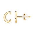 thumbnail image 1 of CHOK Sterling Silver Stud Earrings  14K Gold, 1 of 6