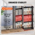 thumbnail image 3 of KFFKFF Armoire de Rangement Multimédia 4 Niveaux Tablettes DVD Ajustables 576 CD Espresso, 3 of 9