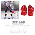 thumbnail image 3 of Gants de Hockey sur Glace Rouges, Ajustement Confortable Gants de Hockey sur Glace pour Adultes Prise Excellente pour les Sports 8 Pouces, 3 of 7