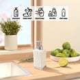 thumbnail image 4 of JilgTeok 1 Packs 450ml Ripple Pattern Hand Soap Dispenser Pump Bottle for Bathroom Kitchen Refillable Liquid Soap Lotion Shampoo Dispenser Plastic Hand Wash Station Supplies, 4 of 6