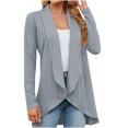 thumbnail image 1 of CEHVOM Cardigan Veste à Manches Longues Ample de Couleur pour Femmes en Liquidation, 1 of 7