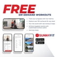 thumbnail image 4 of Sunny Health & Fitness Elite Water Rowing Machine with High Resistance Vertical Tank, Exclusive Bluetooth SunnyFit App, 4 of 6