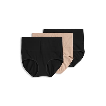 Jockey Women's Skimmies Cotton Stretch 360° Tummy Smoothing Brief - 3 Pack
