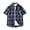 Navy2, variant on Posijego Plaid Short Sleeve Shirt for Men Casual Button down Shirts Summer Lightweight Work Dress Shirts