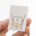 thumbnail image 3 of relayinert Versatile Stainless Steel Necklace With Number Pendant Trendy Fashion Accessory Exquisite Necklaces 444 Gold, 3 of 6