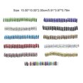 thumbnail image 2 of 100 Pieces Rhinestone Rondelles with Big Holes Charm Spacer Beads Jewelry Crystal Multi-colors Loose Bead for DIY Necklace Champagne, 2 of 5