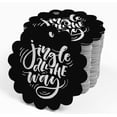 thumbnail image 4 of Inkdotpot Real Silver Foil Jingle All The Way Christmas Tags Favor Hang Paper Tags 50 Pieces, 4 of 6