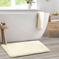 thumbnail image 1 of 1 Large Clara Clark Bath Mat Bathroom Rug - Absorbent Memory Foam Bath Rugs - Non-Slip, Thick, Cozy Velvet Feel Microfiber Bathrug, Plush Shower, Toilet- Floor Bathmats Carpet - White - 20"x32", 1 of 6
