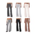 thumbnail image 4 of SUNSIOM Women's Spring Summer Baggy Pants Foldover Waist Solid Color Loose Wide Leg Pants, 4 of 4
