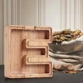 thumbnail image 4 of XZNGL Personalized Wooden Name Money Box Wooden Deposit Box Twenty Six English Letters, 4 of 6