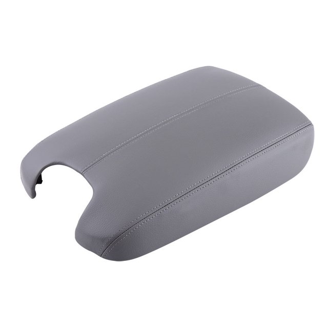 Artificial Leather Armrest Center Console Lid Cover For Honda Accord 2008-2012 Gray