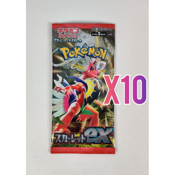 Scarlet ex SV1S Booster Pokemon Card Game Japanese Scarlet & Violet TCG 10 PACKS