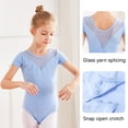 thumbnail image 2 of Birdeem Baby Girls Childrens Dance Clothes Summer Short Sleeves Training Clothes Ballet One-Piece Performance Clothes, 2 of 4