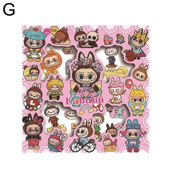Autocollants Labu Mignons 100 Pcs Autocollants Labu Enfants Filles Jolies Peintures Décoratives Autocollants Guka Jouets